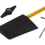 Nylon Rudder Assembly Height=52mm w/ Steering Arm 2mm Hole for RC Boat