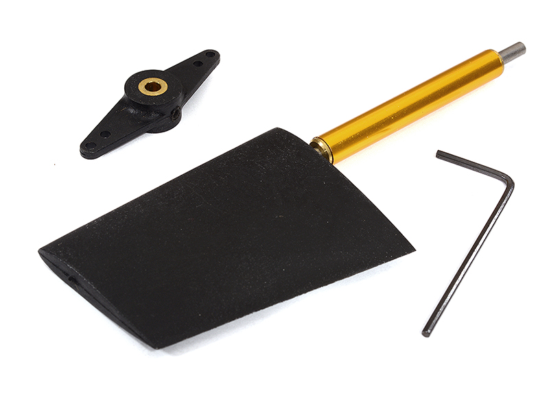 C29821 Nylon Rudder Assembly Height=52mm w/ Steering Arm 2mm Hole for RC Boat - Image 1