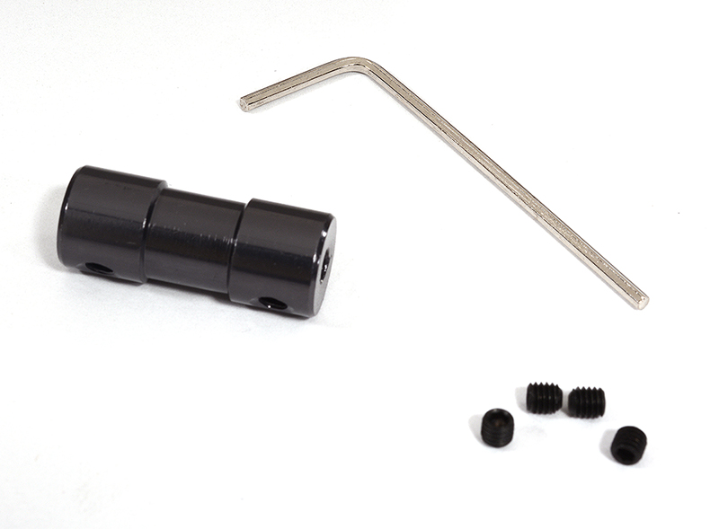 C29830 Billet Machined Motor Coupler L=25mm 4mm Shaft to 4mm Shaft for RC Boat - Image 1