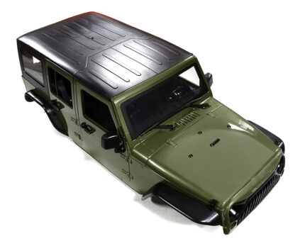 Realistic JW10-S Hard Plastic Body Kit for 1/10 Crawler WB=313mm (Matte Green)