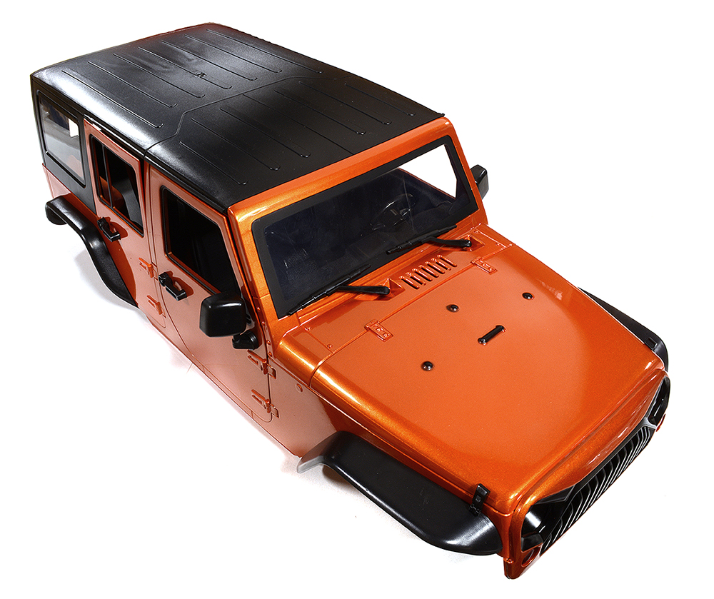 C29840ORANGE Realistic JW10-S Hard Plastic Body Kit for 1/10 Scale Off-Road Crawler WB=313mm - Image 1