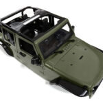 Realistic JW10-C Hard Plastic Body Kit for 1/10 Crawler WB=313mm (Matte Green)