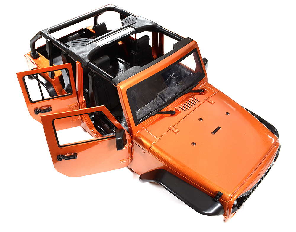 C29847ORANGE Realistic JW10-C Hard Plastic Body Kit for 1/10 Scale Off-Road Crawler WB=313mm - Image 1