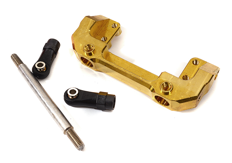 C29864 Brass Alloy Front Bumper Mount w/ Steering Servo Mount for Axial 1/10 SCX10 III - Image 1
