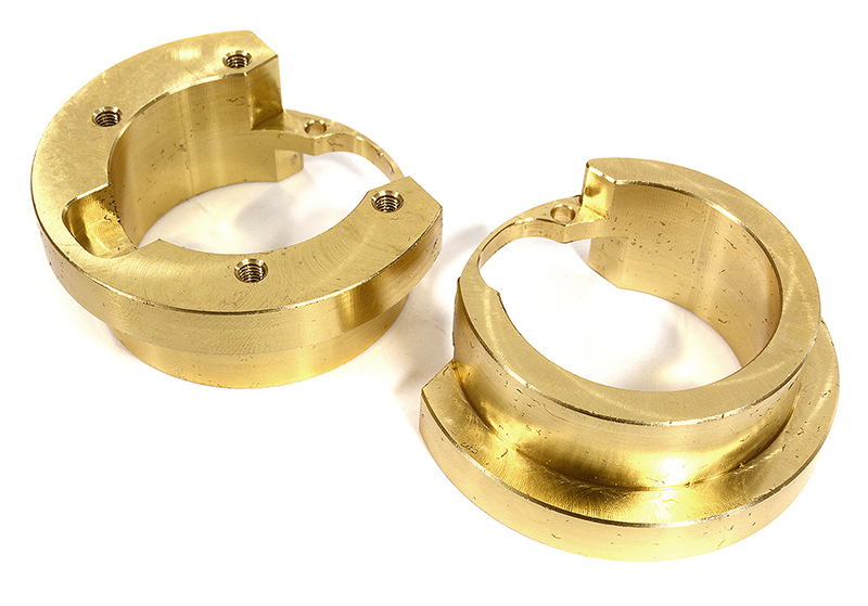 C29874 Brass Alloy 82g Each Weight Add-On Set for Traxxas 1/10 TRX-4 Trail Crawler - Image 1