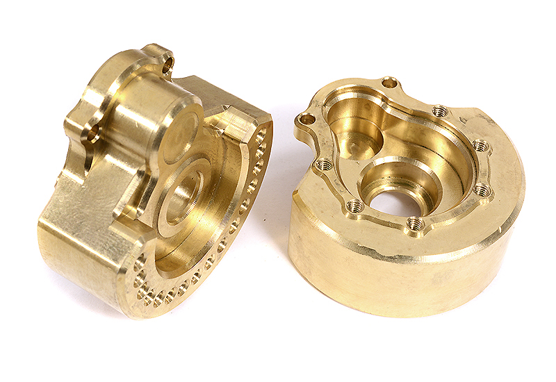 C29878 Machined Brass Alloy 93g Each Portal Cover (2) for Traxxas TRX-4 Scale Crawler - Image 1