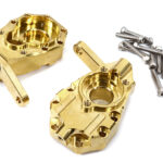 Brass Alloy 73g Each Front Inner Portal Drive Housings for Traxxas TRX-4 Crawler