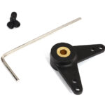 Nylon L-Shape Steering Arm 3mm Shaft Size L=25mm 2mm Hole for RC Boats