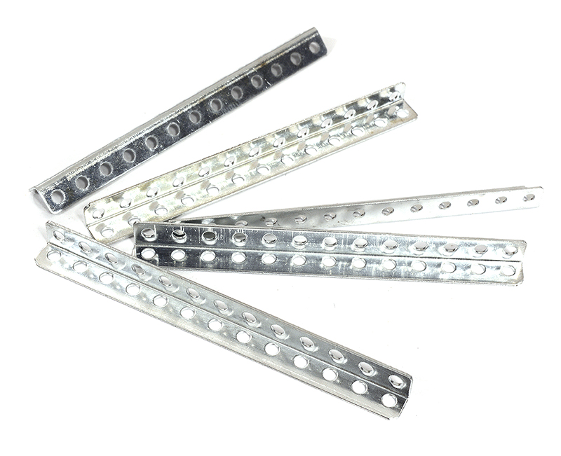 C29887 Metal L-Shape Slotted Right Angle Bar Bracket (5) L=65mm for DIY Toys - Image 1