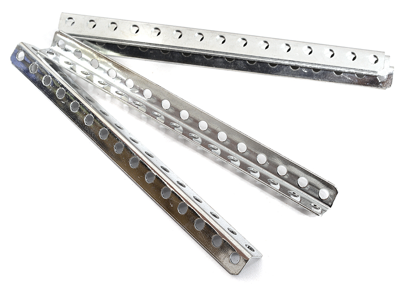 C29888 Metal L-Shape Slotted Right Angle Bar Bracket (5) L=75mm for DIY Toys - Image 1