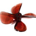 Plastic 60mm 4-Blade Propeller 4mm for RC Boats
