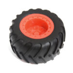 Plastic Miniature Toy Cars Wheel w/ Rubber Tire for DIY Toys