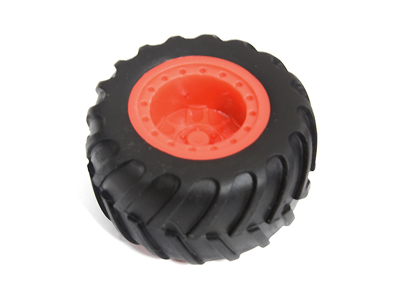 C29913 Plastic Miniature Toy Cars Wheel w/ Rubber Tire for DIY Toys - Image 1