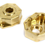 CNC Machined Brass 43g Each Portal Cover (2) for Traxxas TRX-4 Scale Crawler