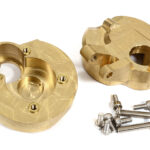 CNC Machined Brass 95g Each Portal Cover (2) Steering Blocks for Axial SCX10 III
