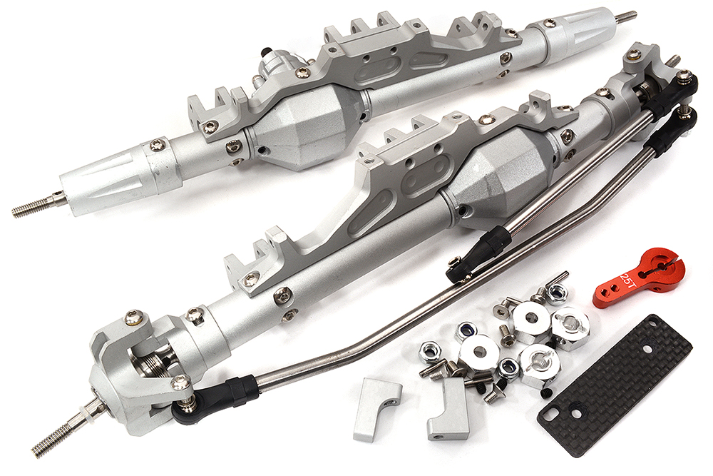 C29935SILVER Complete Front & Rear Axle Conversion Kit for Axial 1/10 Wraith 2.2 Rock Racer - Image 1