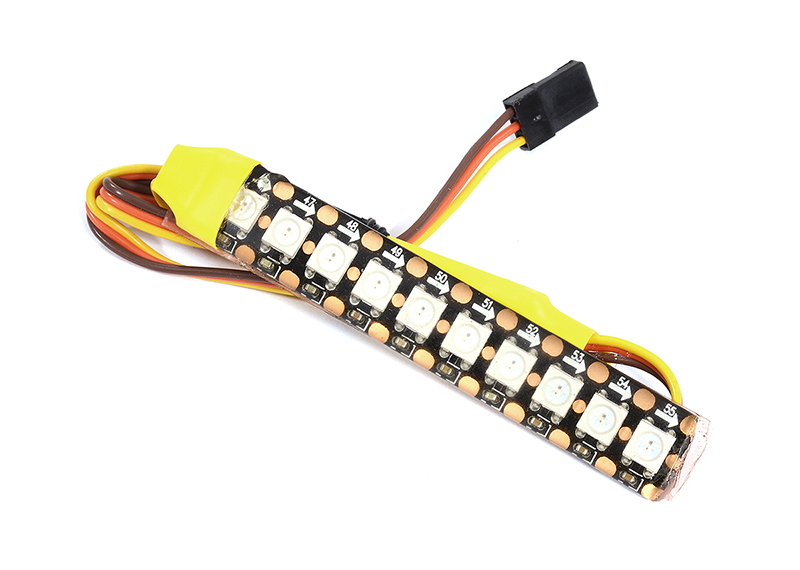 C29939 Multi-Color LED Light Stripe 80mm On/Off/Flash Pattern Control w/20 Modes for RC - Image 1