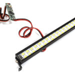 White LED Light Bar On/Off/Flash w/ 3 Modes for Traxxas, Axial & Tamiya RC 102mm