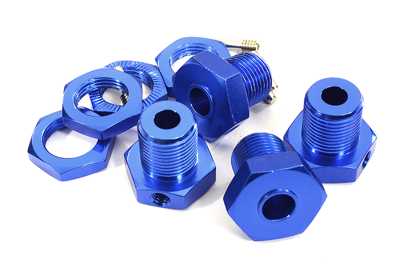 C29957BLUE Alloy 17mm Wheel Hub Set ID6mm for Traxxas E-Maxx, E-Revo, Revo, Summit & T-Maxx - Image 1