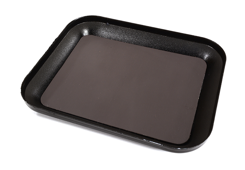 C29958BLACK Magnetic Parts Storage Tray 105x85mm for Hardware, Screws & Nuts - Image 1