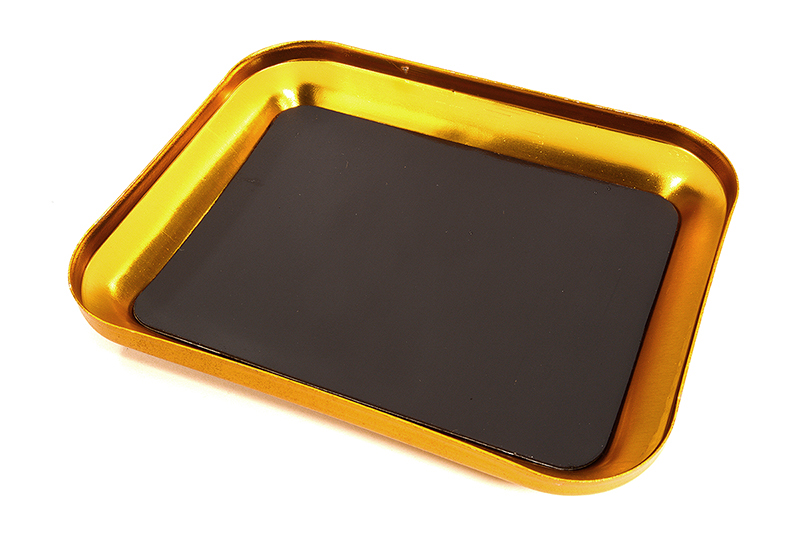 C29958GOLD Magnetic Parts Storage Tray 105x85mm for Hardware, Screws & Nuts - Image 1