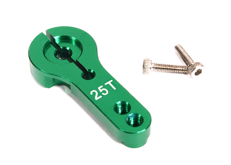 C29961GREEN Alloy Servo Horn 25T for Futaba Servo (r=20, 24mm) - Image 1
