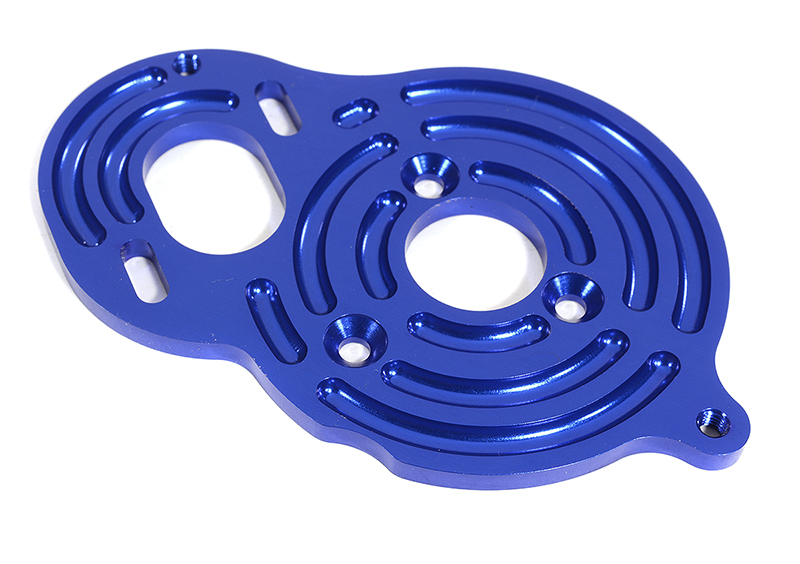 C29977BLUE Billet Machined Motor Plate for Team Associated DR10 Drag Race Car RTR - Image 1