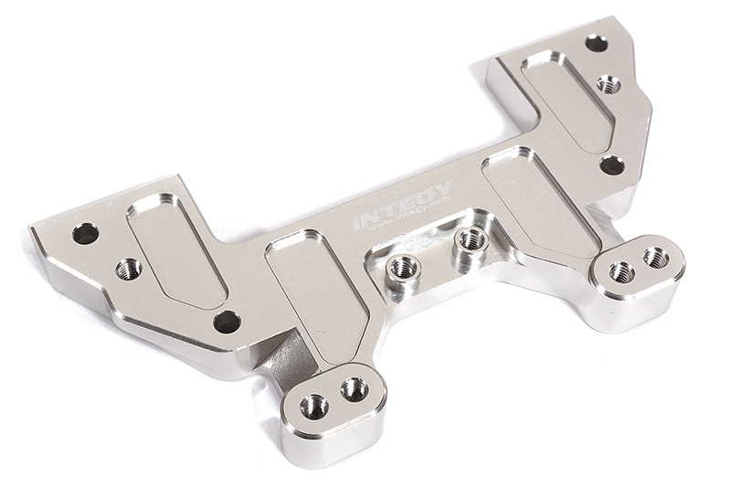 C29984SILVER Billet Machined Rear Chassis Brace for Team Associated DR10 Drag Race Car RTR - Image 1