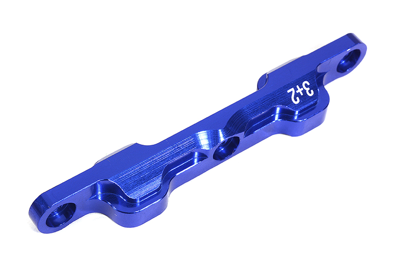 C29985BLUE Machined 3+2 Rear Arm Mount C for Team Associated DR10 Drag Race Car RTR - Blue - Image 1