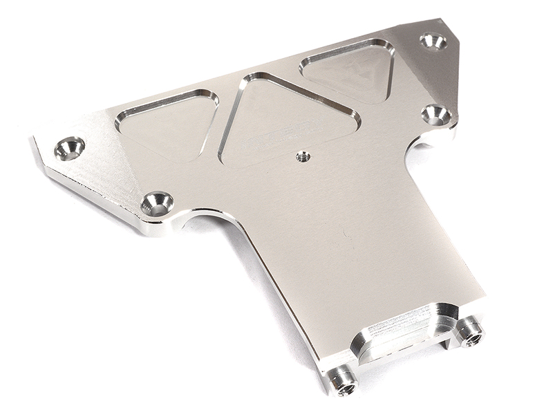 C29986SILVER Billet Machined Rear Chassis Plate for Team Associated DR10 Drag Race Car RTR - Image 1