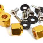 12mm Hex Wheel (4) Hub Alloy 11mm Thick for Traxxas TRX-4 Scale & Trail Crawler