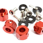 12mm Hex Wheel (4) Hub Alloy 12mm Thick for Traxxas TRX-4 Scale & Trail Crawler