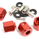 12mm Hex Wheel (4) Hub Alloy 13mm Thick for Traxxas TRX-4 Scale & Trail Crawler