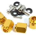 12mm Hex Wheel (4) Hub Alloy 14mm Thick for Traxxas TRX-4 Scale & Trail Crawler