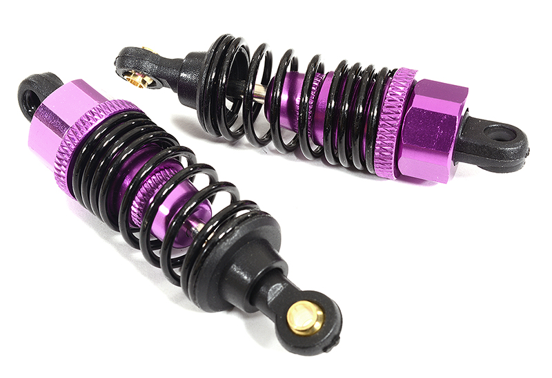 C30020PURPLE Alloy Shocks w/ Hard Springs for 1/10 Touring Car & Drift Car (L=58mm) - Image 1