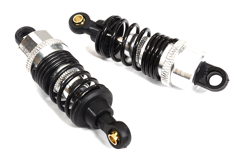 C30020SILVER Alloy Shocks w/ Hard Springs for 1/10 Touring Car & Drift Car (L=58mm) - Image 1