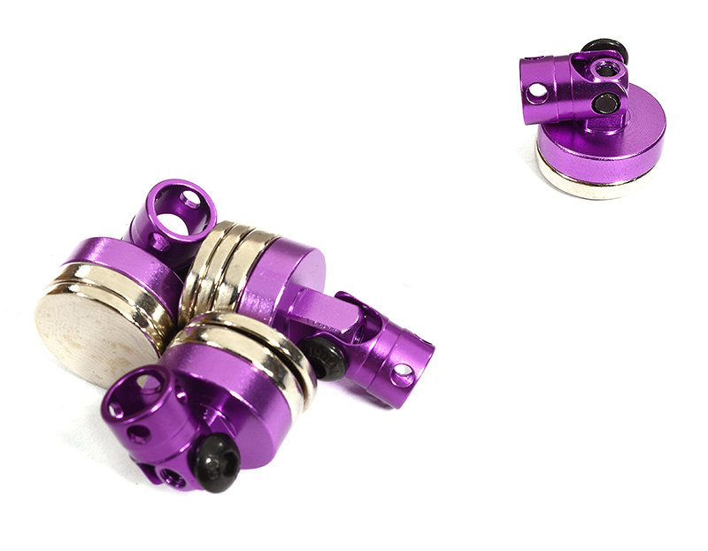 C30021PURPLE Magnetic Force Type 6mm Size Body Mount Set for 1/10 Crawler, Drift & TC - Image 1
