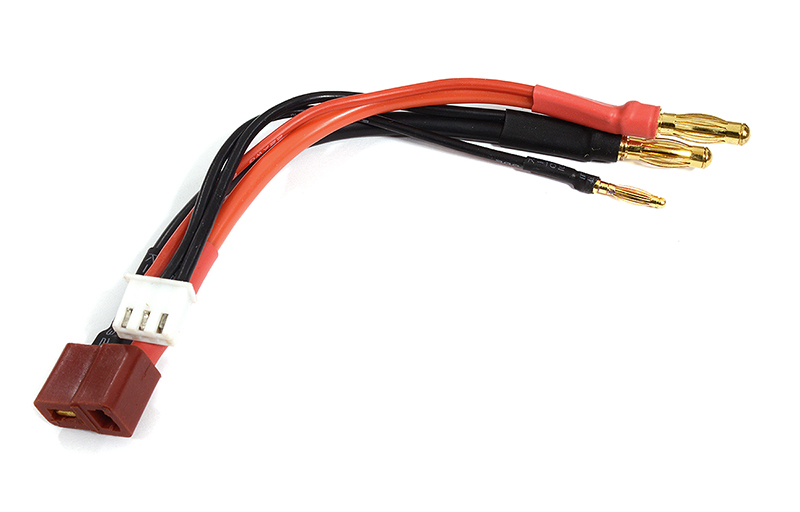 C30047 T-Plug to 4mm 2S Battery Adapter w/ Balance Plug Connector Adapter Wire Harness - Image 1
