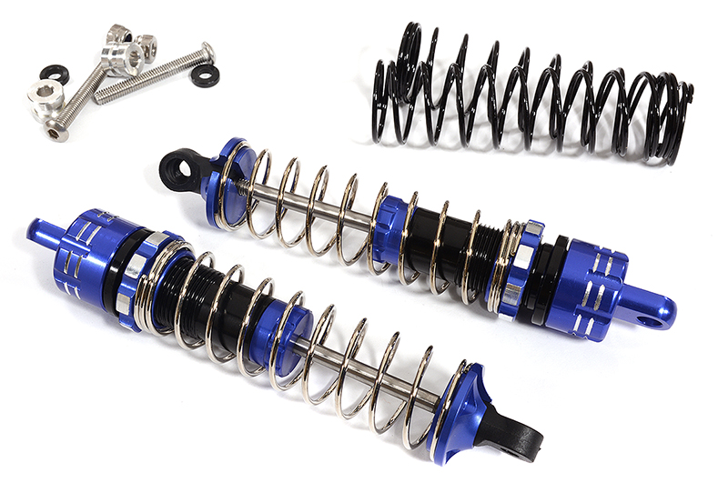 C30048BLUE Billet Machined Performance Shocks (2) for Tamiya Scale Off-Road CC02 (L=86mm) - Image 1