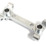 Billet Machined Silver Rear Shock Tower Brace for Axial 1/10 Scale SCX10 III