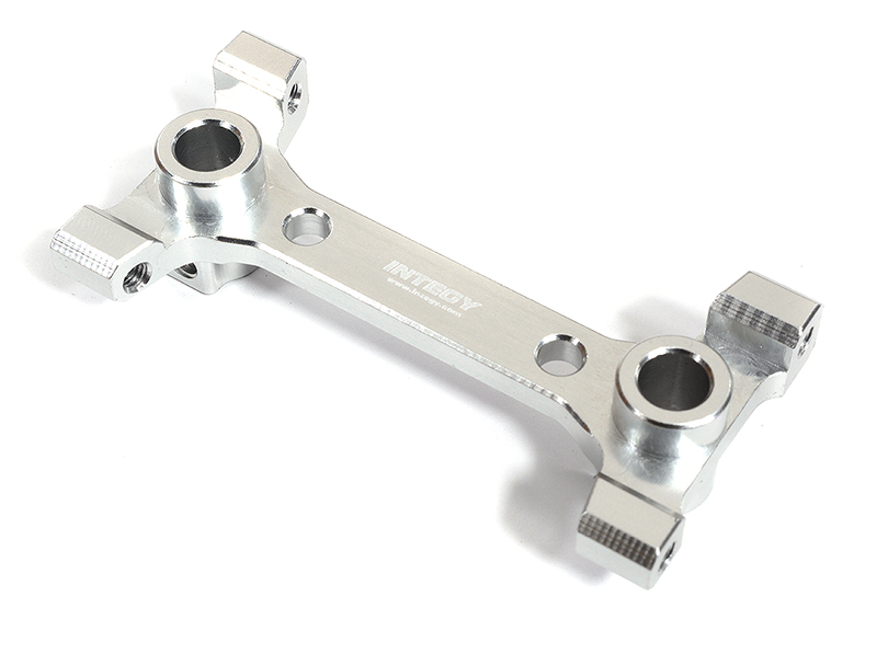 C30052SILVER Billet Machined Silver Rear Shock Tower Brace for Axial 1/10 Scale SCX10 III - Image 1