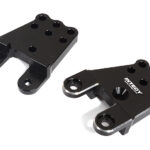 Black Billet Machined Shock Towers for Tamiya CC02 Scale Off-Road Vehicle