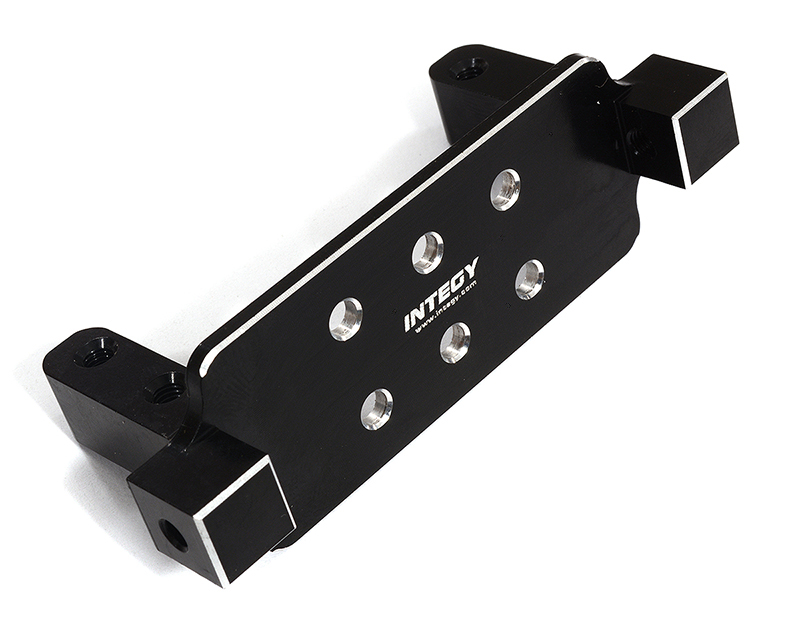 C30055BLACK Billet Machined Black Front Steering Servo Mount for Tamiya Scale Off-Road CC02 - Image 1