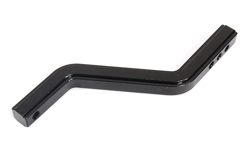 C30056 Billet Machined Black Rear Towing Receiver Hitch for Tamiya Scale Off-Road CC02 - Image 1