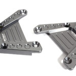 Gunmetal Billet Machined Rear Shock Towers for Axial 1/10 SCX10 III