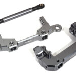 Machined F&R Bumper Mounts w/ Steering Servo Mount & Linkage for Axial SCX10 III