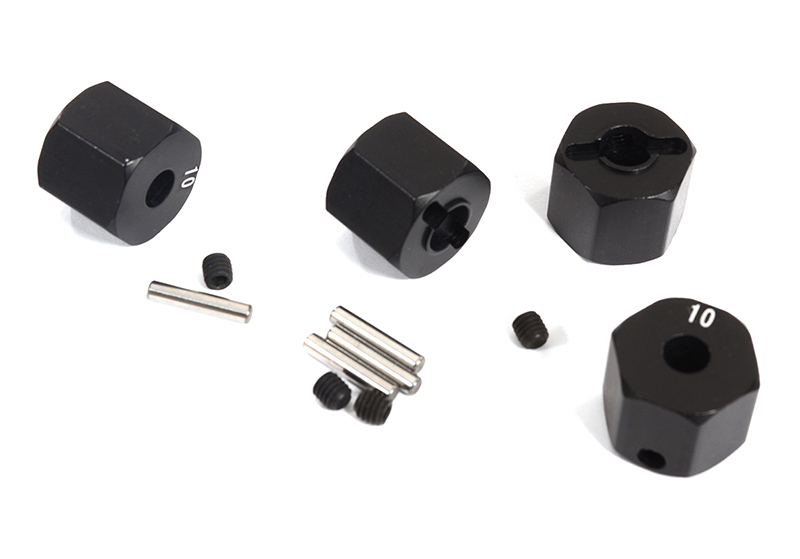 C30075 12mm Hex Wheel (4) Hub 10mm Thick for 1/10 Traxxas, Axial, Tamiya, Drift & TC - Image 1
