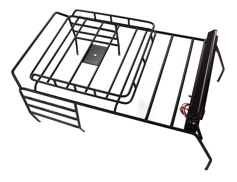 C30082 Realistic Steel Outer Roll Cage 320x160x140mm w/ LED Light Bar for JW10-S Body - Image 1