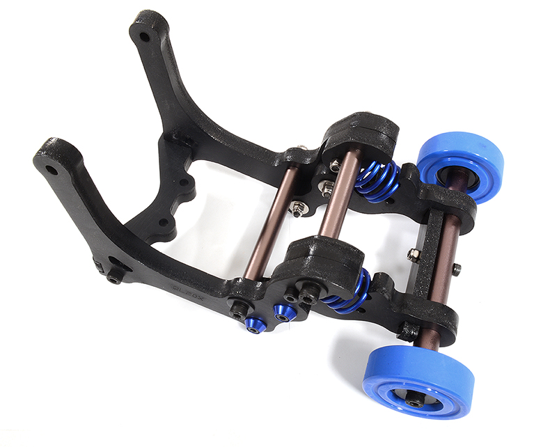 C30087BLUE Wheelie Bar Set for Traxxas X-Maxx 4X4 - Image 1