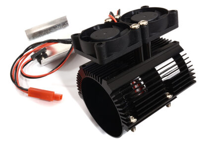 Motor Heatsink+Twin Cooling Fan for Traxxas Summit & E-Revo (Motor: 41-43mm OD)